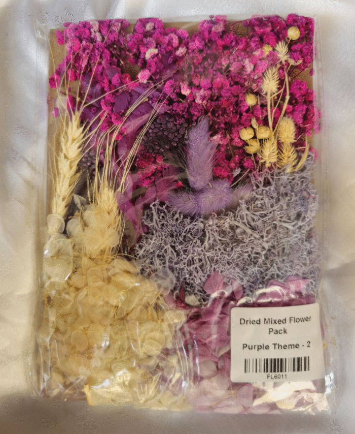 Purple Theme Dried Mix Flower Pack