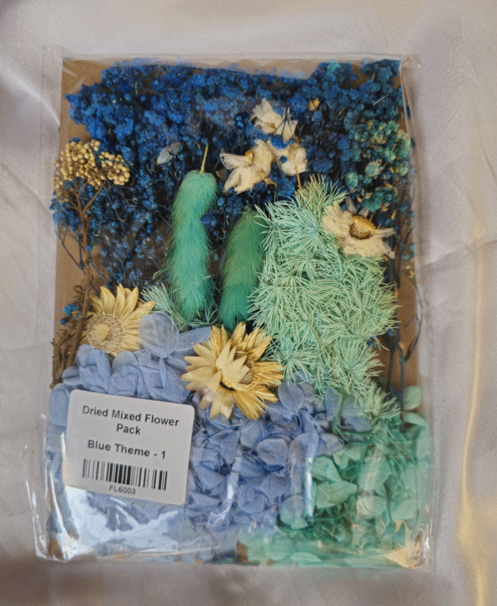 Blue Theme Dried Mix Flower Pack