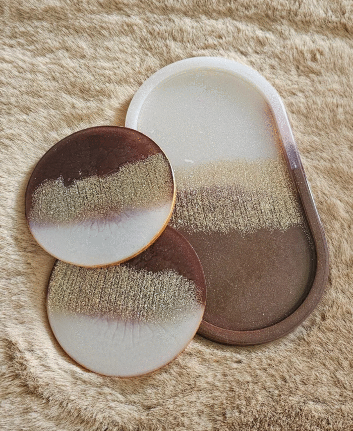 Mini Tray with coasters