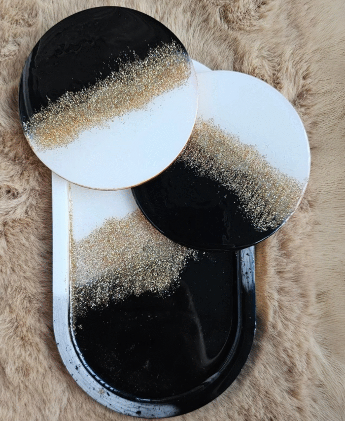 Mini Tray with coasters