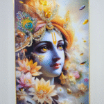 3D Krishna Photo Frame