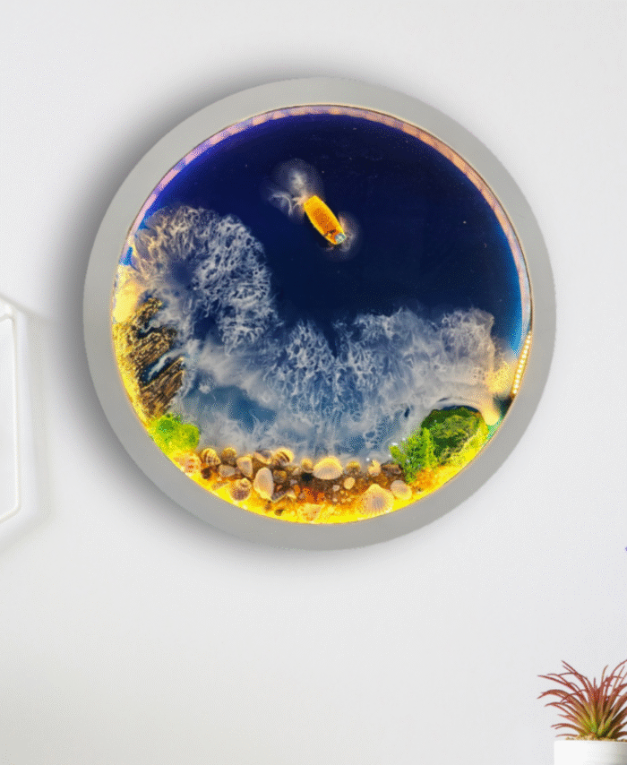 Ocean Wall Art with Led