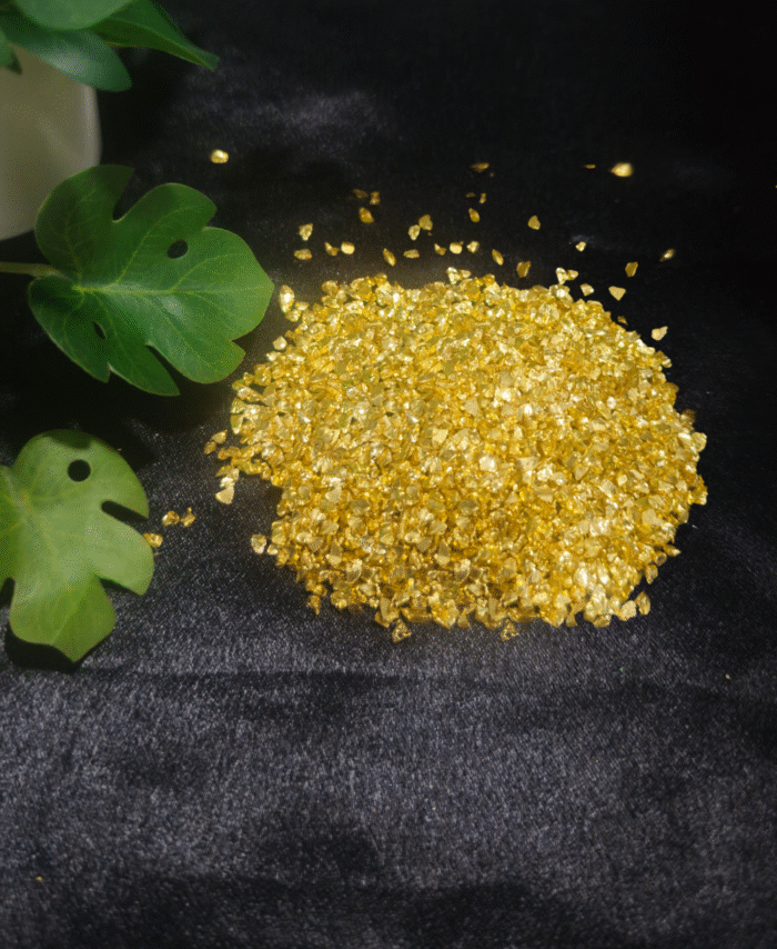 Metallic crystal granules for resin art and craft decoration
