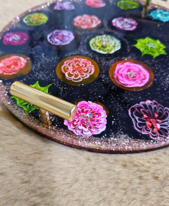 Decorative Round Resin Tray