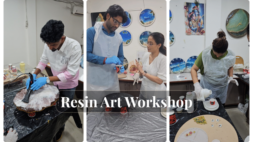 Resin Art Workshop in Delhi, Noida, Gurgaon - Hands-on Resin Art Class