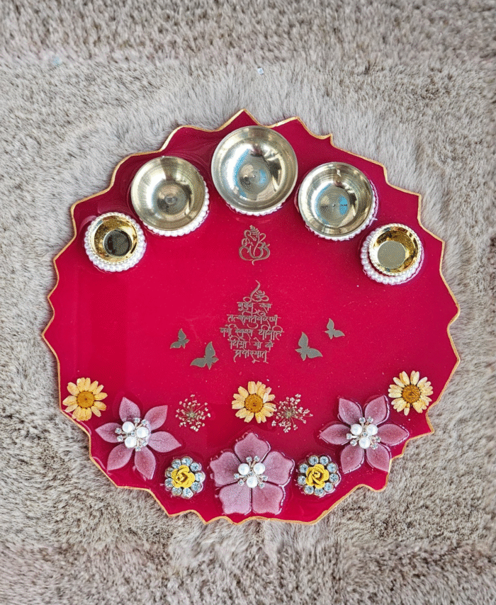 Resin Pooja thali