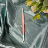 pink double-ended resin and clay sculpting tools