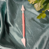pink double-ended resin and clay sculpting tools