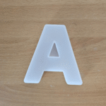 Silicone letter mould for resin casting – Alphabet A