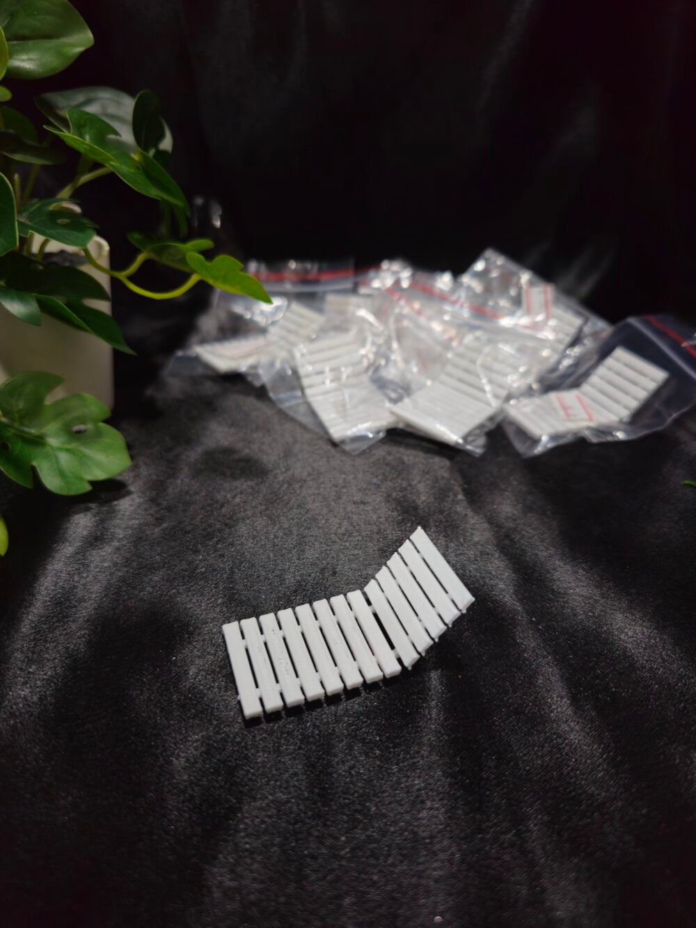 Miniature bench accessory for resin art, diorama, and fairy garden decoration