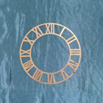 Golden acrylic Roman numeral ring for resin clock and wall décor art