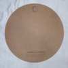 Plain round MDF board with border for wall art and resin craft projects