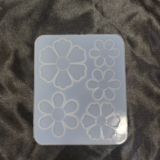 Silicone flower mould with multiple floral shapes and sizes for resin and craft projects