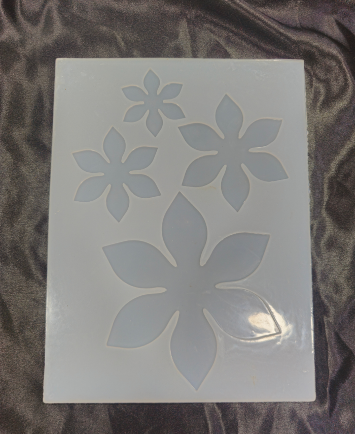 Floral silicone mould for DIY resin art
