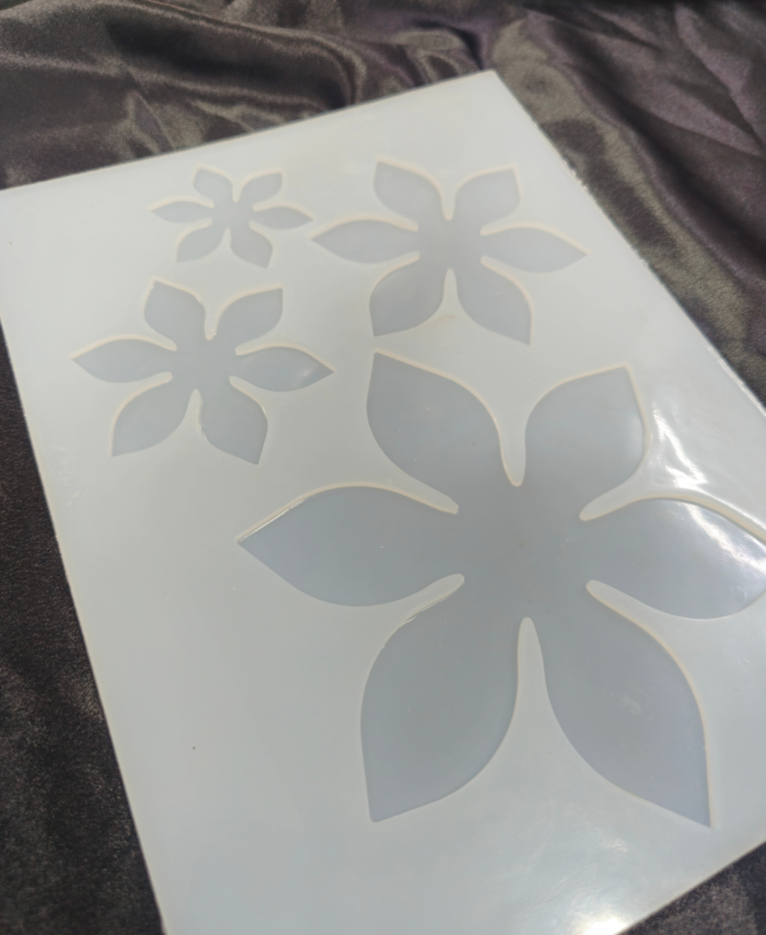 Floral silicone mould for DIY resin art
