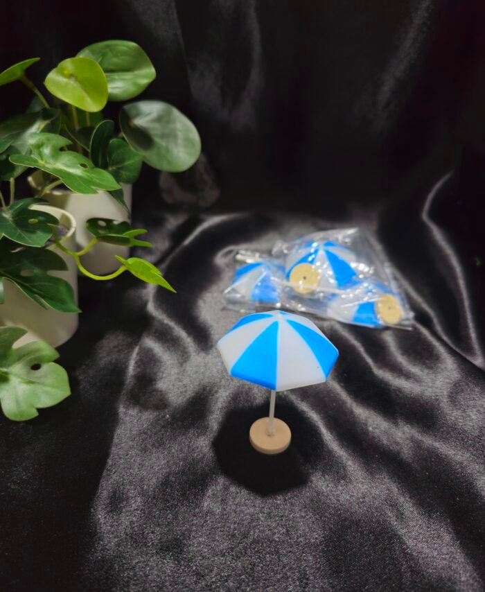 umbrella accessory for resin art and DIY crafts in blue colours