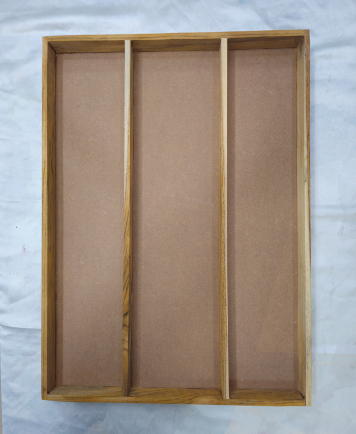 Wooden multi-section frame for wedding varmala preservation