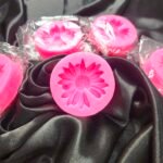 Pink daisy flower silicone mould with detailed petal design for resin art and craft making