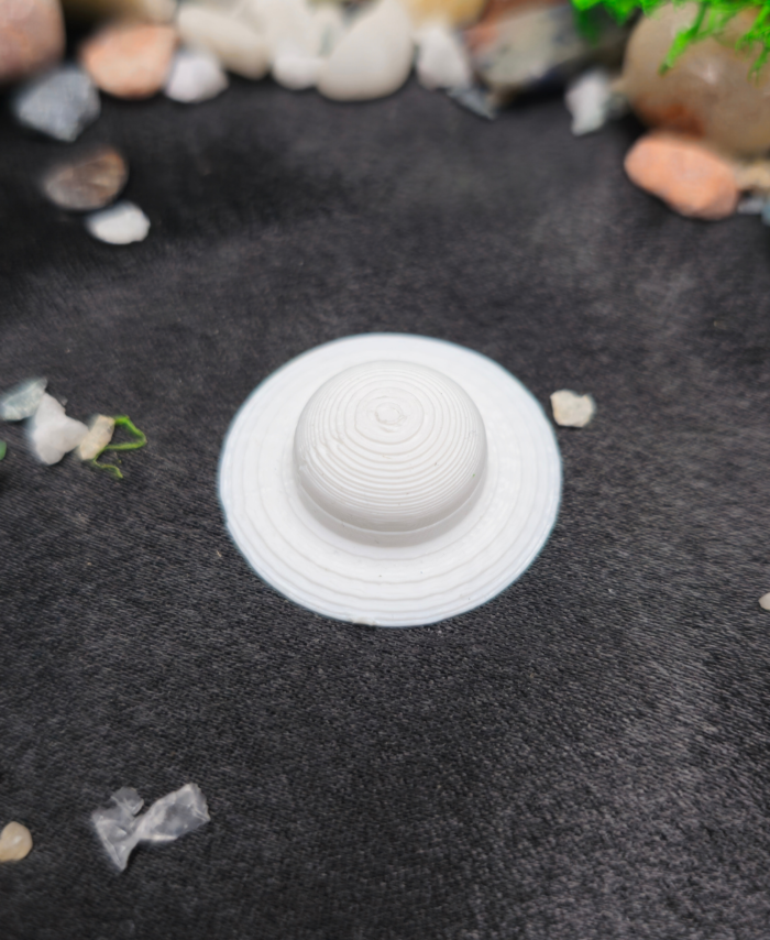 Miniature white hat accessory for resin art and DIY craft decoration