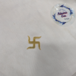 Golden acrylic Swastik symbol cutout for décor and resin art