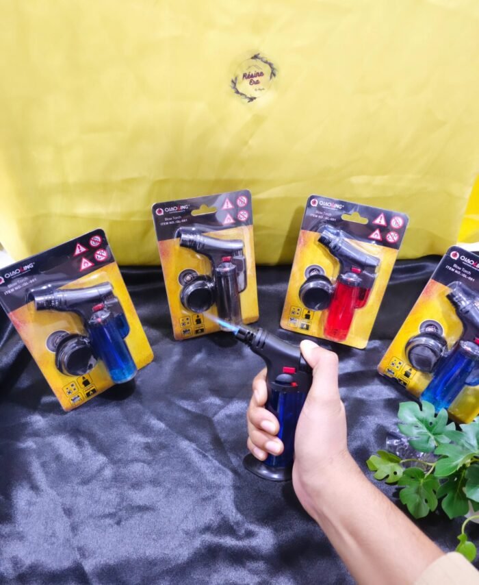Handheld blow torch tool used for resin art and craft projects