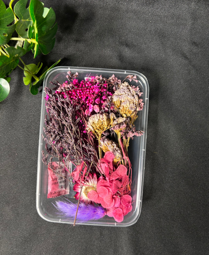 Mix Dry Flower Box with natural dried flowers for resin art and DIY crafts