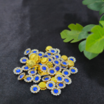 Round shape diamond stud with sparkling finish for jewellery and craft decoration