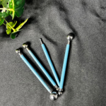 Blue handle modelling ball tool set with metal tips for clay and craft work