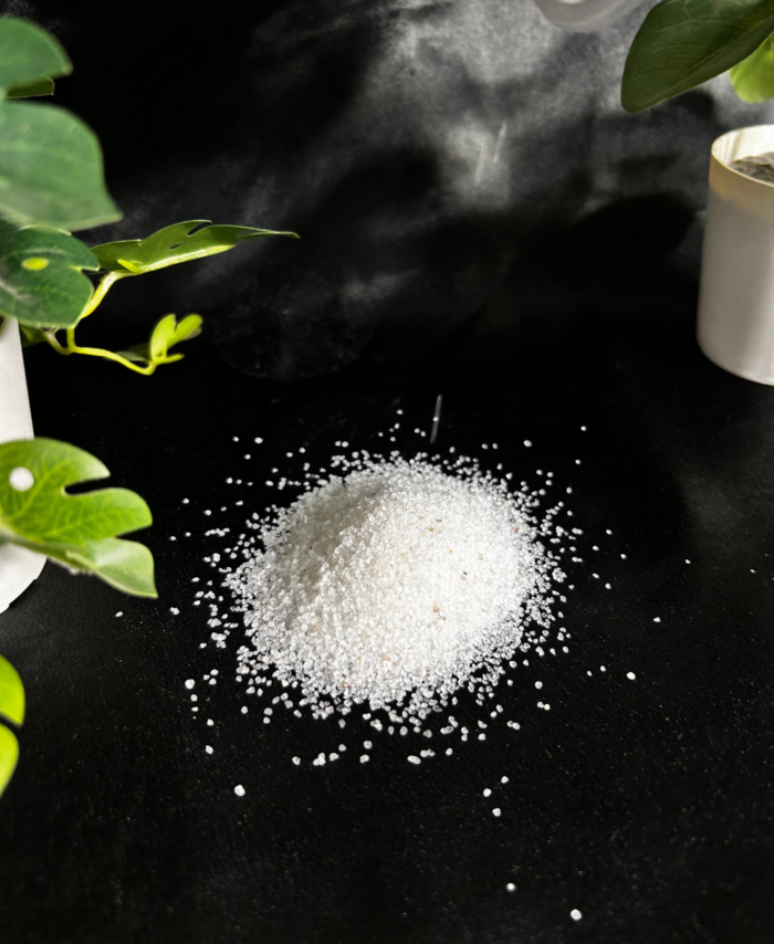 Natural white decorative sand for resin art and craft projects