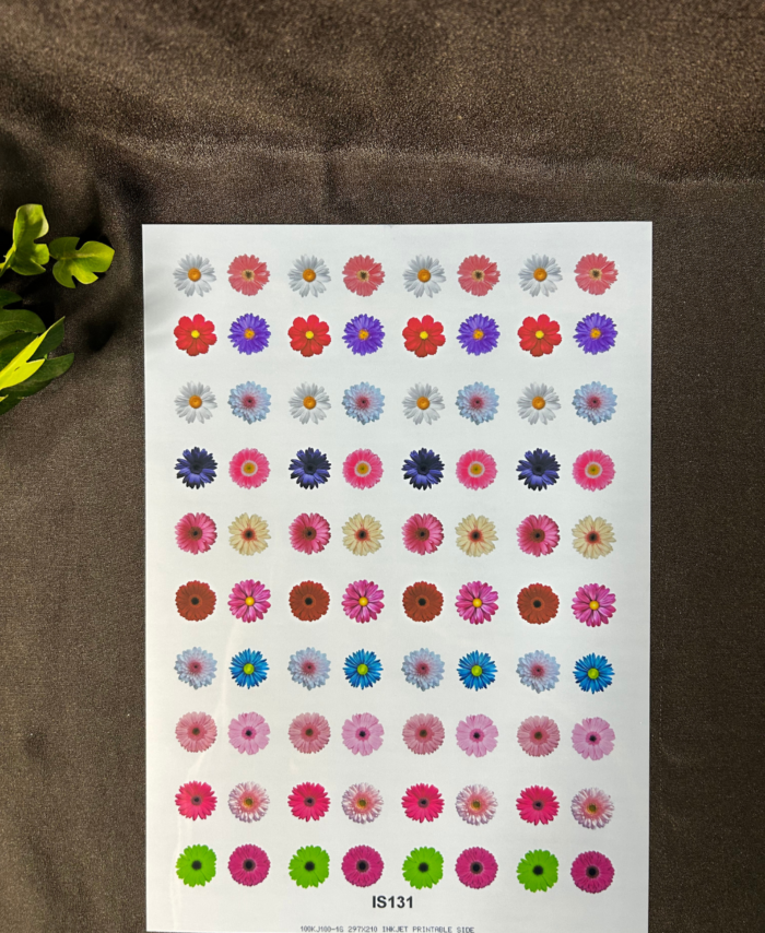 Daisy flower transparent A4 sheet for resin art and craft decoration