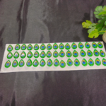 Morepankha peacock feather decorative sticker with vibrant design