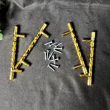 metal handles and screws