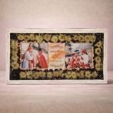 Wedding flower preservation frame with preserved flowers, couple photos, gold detailing, and personalized wedding date in resin wall frame