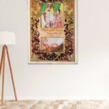 Jaimala preservation resin frame with preserved wedding garland flowers and customized couple details