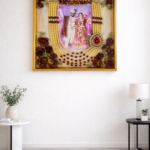 Wedding varmala preservation frame with couple photo, floral design, and decorative resin finish