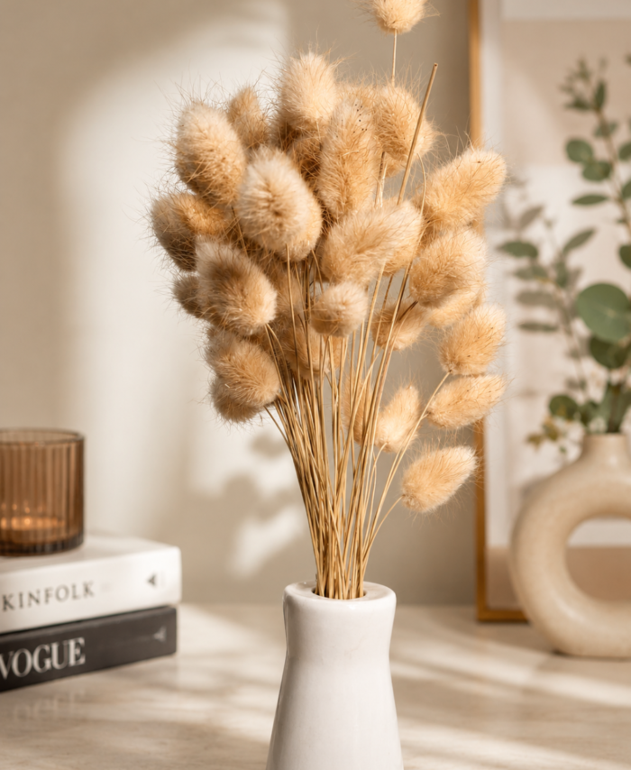 Natural bunny tails dried flowers for resin art and home décor