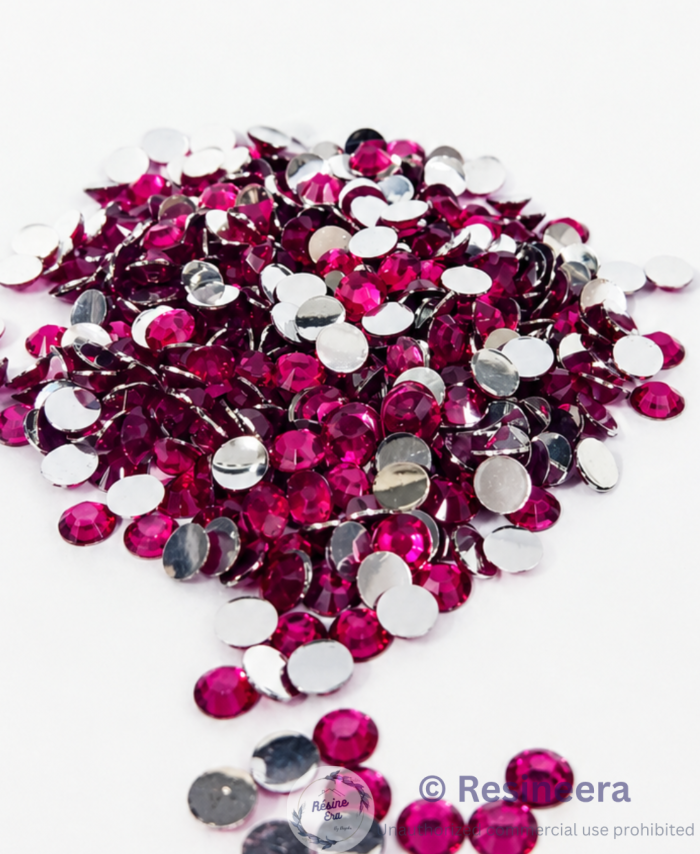 Round shape flat back beads for DIY crafts, resin art, jewellery making, and decorative projects.