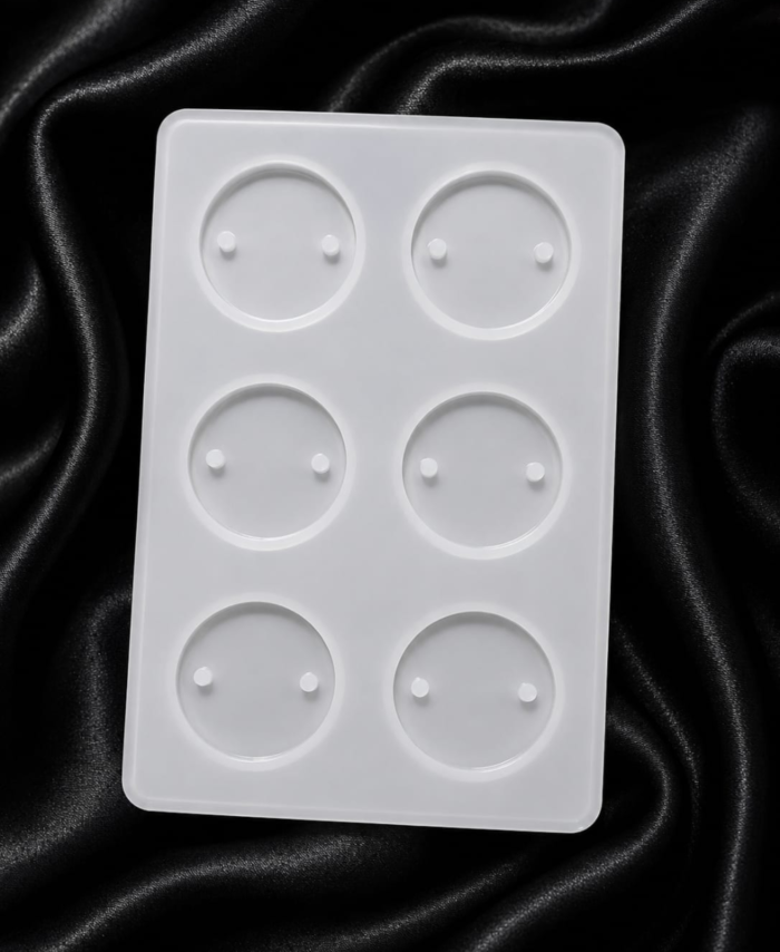Rakhi Mould silicone moulds with round, oval, square, rectangle, and decorative shapes for resin art, handmade Rakhi making, and DIY craft projects.