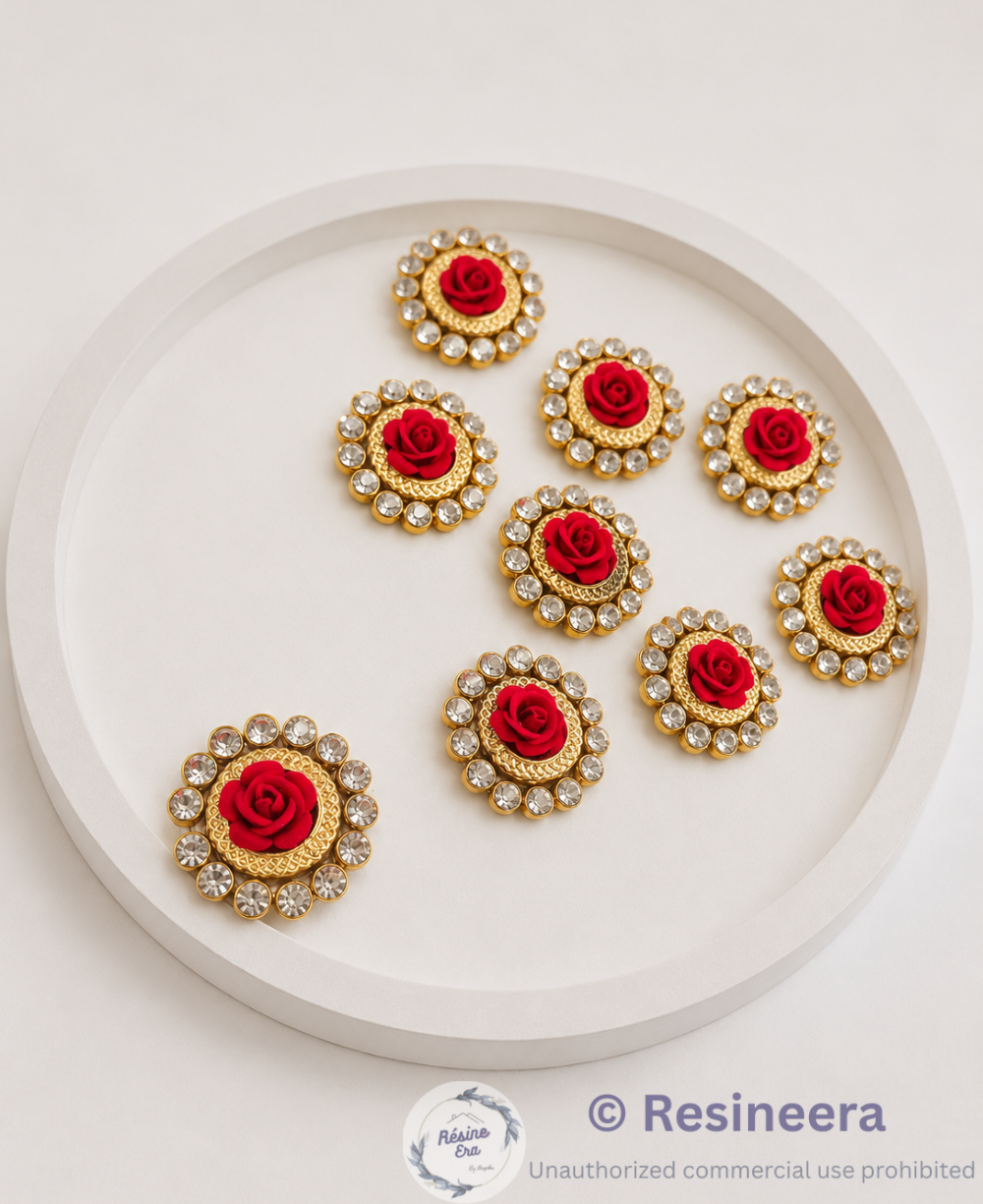 Flower Beads Premium embroidered rose patch for clothing, bags, jackets, jeans, and DIY decoration.