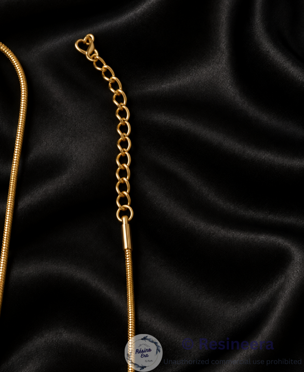 A delicate golden anti-tarnish chain necklace with an elegant finish, perfect for everyday wear, layering, and pairing with your favourite pendant.