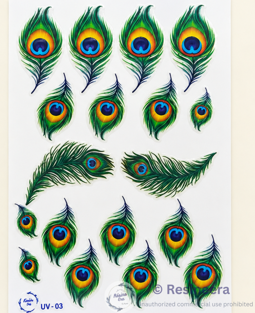 25 Morpankha UV DTF sticker with vibrant decorative design for DIY crafts and personalization