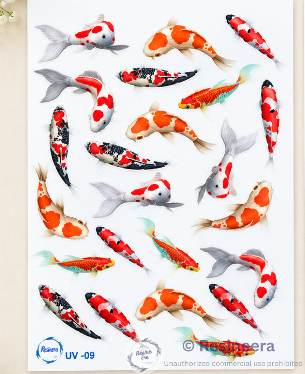 28 Fish UV DTF Sticker